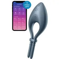 Satisfyer Bullseye - slimme vibrerende penisring (blauw)