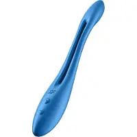 Satisfyer - paarvibrator - flexibel, oplaadbaar - blauw