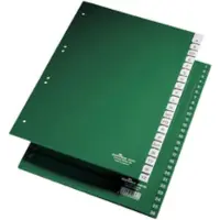Durable Blanco tabbladen A4 Groen 10 tabs PVC (Polyvinylchloride) 6 Gaten 6221