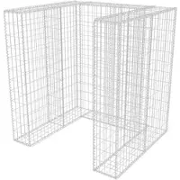 vidaXL Schanskorf enkele vuilnisbak ombouw 110x100x120 cm staal