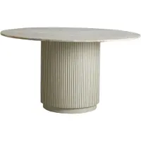 Nordal Erie beige marmeren eettafel rond 140cm