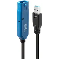 Lindy Actieve USB 3.0 verlengkabel - Pro - 10m - Plug &amp; Play - Achterwaarts compatibel - USB type A vrouwelijke connector