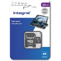 Integral Micro SDHC kaart met adapter | | 32 GB (Class 10)