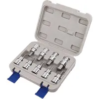 Irimo Dopsleutel + dopmoer, bitstoppesæt unbrako 1/2" 9 dele HEX 4, 5, 6, 7, 8 ,10, 12, 14, 17 (17 mm)