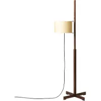 Santa & Cole TMM staanlamp Walnut | White with upper diffuser