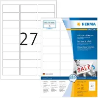 Herma Etiketten 10300 Klevend A4 Wit 6,35 x 2,96 cm 100 Vellen à 27 Etiketten