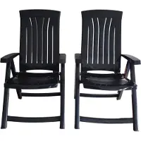 Keter Tuinstoel Deluxe - Verstelbaar - 4 standen - Inklapbaar - Antraciet Tuinstoelen