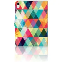 B2Ctelecom Book Case voor iPad Air (2020/2022) 10.9 inch Tablet Hoes Geruit