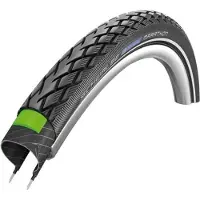 Schwalbe 18-inch toerband met stalen karkas, model 'Marathon', 18x1.65' (44-355), zwart/reflecterend (1 stuk)