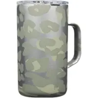 Corkcicle SNOW LEOPARD Koffiebeker 700ml - Koffiemok To Go - Thermosbeker Thermos Mok - RVS & driewandig Koffie Beker - Exotics Collection 475ml
