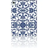 B2Ctelecom iPad Air (2020/2022) 10.9 inch Tablet Cover Flower Blue