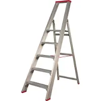 Little Jumbo 4741000105 SuperPRO Trap - Enkel - Aluminium - 5 Treden - Max. Werkhoogte 1.20 M.