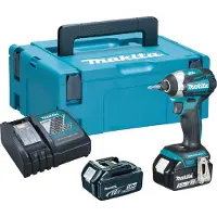 Makita - 18V Accu Slagschroevendraaier, 2x accu 5,0 Ah, oplader DTD154RTJ