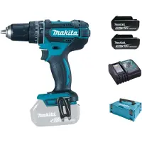 Makita DHP482RFJ 18V Li-Ion Accu Klopboor- /schroefmachine Set (2x 3.0Ah Accu) In Mbox