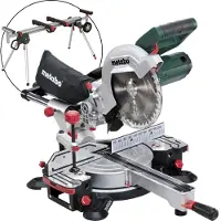 Metabo Afkortzaag KGS 216 M met trekfunctie | nieuw model + KSU 401 onderstel - 690858000