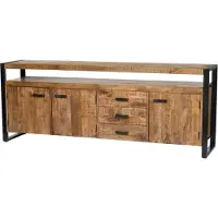 Natur24 dressoir nairobi 210cm mangohout