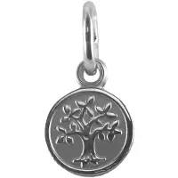 New Bling 9NB-0870 Zilveren Hangertje - Rondje - Levensboom - 6,3 mm Doorsnee - Rhodium - Zilver