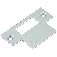 Nemef Deurbeslag | Sluitplaat | | 71.5 x 23.3/43.8 mm (Afgerond, RVS)