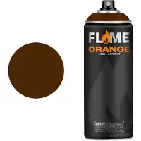 Tupperware Flame Orange - Spray Paint - Spuitbus verf - Synthetisch - Hoge druk - Matte afwerking - 400 ml - nut brown