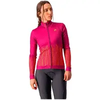 Castelli Sorpresa Fz Long Sleeve Jersey Roze XL Vrouw