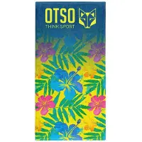 Otso Microbiber Floral Towel Blauw