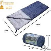 Basis Slaapzak Envelop Dekenmodel - Zomer - 190cm x 70cm - Met hoes