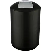 Wenko Prullenbak Brasil Zwart 6,5 Liter