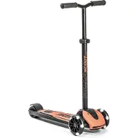Scoot & Ride Highway Kick 5 - LED - Peach - - One Size - Tretroller