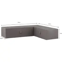 Madison Loungesethoes Grey 270x270x70 cm