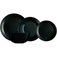 Luminarc Diwali serviesset - 19-delig - 6 persoons - Zwart