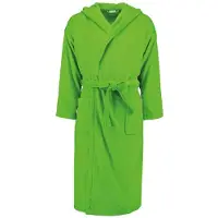 Benza Double face badjas met capuchon - Groen - S-M