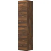 Ink Hoge Kast Tbv Grepen 169x36cm - 1 Deurs - Links/rechts - Front Vlak - Noten - Badkamermeubels, Kolom- En Zijkasten, Hoge Kasten - 8718835048549