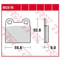 TRW MCB95 Remblokken
