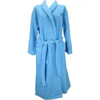 Benza Fleece badjas van Kwikki - Maat M - Zacht blauw