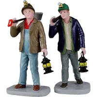 Lemax Caddington Village Kerstdorpminiatuur Miners (mijnwerkers) 3,4 X 6,5 X 7,3 Cm 2-delig