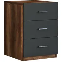 Kalune Design Nachtkastje Rosie | spaanplaat naturel 44.5x46.6x61.8 cm ladekasten | NADUVI