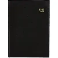 Brepols Omega Lima weekagenda met kwartierindeling 2027 zwart (1 week per 2 pagina's) 6-talig