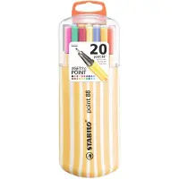 Stabilo Point 88 - Premium Fineliner 0,4 mm - Zebrui Box - Etui Met 20 Verschillende Kleuren