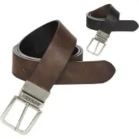 Levi's Heren Omkeerbare bruine leren riem van Core (85 cm), Casual, Leer 77134-2086