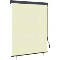 vidaXL Rolgordijn voor buiten 140x250 cm crème