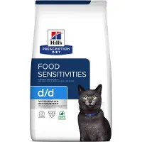 Hill's Pet Nutrition D/D Food Sensitivities kattenvoer met eend & groene erwten 1,5 kg