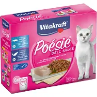 Vitakraft Kattenvoer In Saus Poésie Délice Adult Vis 85 G 6 Stuks