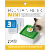 Catit Filters Drinkfontein Mini - Kattendrinkbak - 15x12x2.5 cm Wit 3 stuks