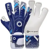Elite Sport Brambo Keepershandschoenen - Wit / Marine | Maat: 7