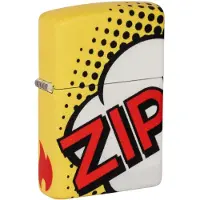 Zippo Comic Pop Art Design Matte Yellow 49533-000002, aansteker