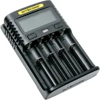 Nitecore UMS4 Batterijlader NiCd, NiMH, Li-ion, Li-poly 10440, 10500, 12500, 12650, 13500, 13650, 14500, 14650, 16340, 1