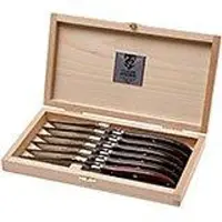 Claude Dozorme Laguiole Steakmesset 6-delig, Rosewood