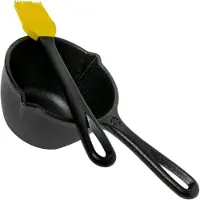 Lodge Sauspan met siliconen kwast Gietijzer, 23 cm
