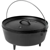 Lodge Logic Camp Dutch Oven ø 30,5 cm gietijzer zwart