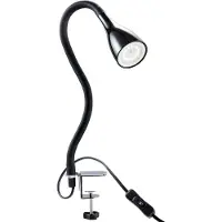 B.K.Licht Led-klemlamp Sirius 3-traps, dimbaar, flexibele gooseneck met siliconen coating